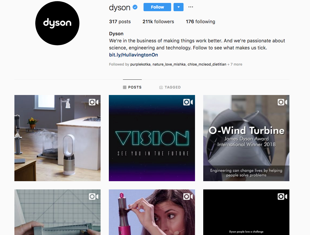 Dyson Instagram